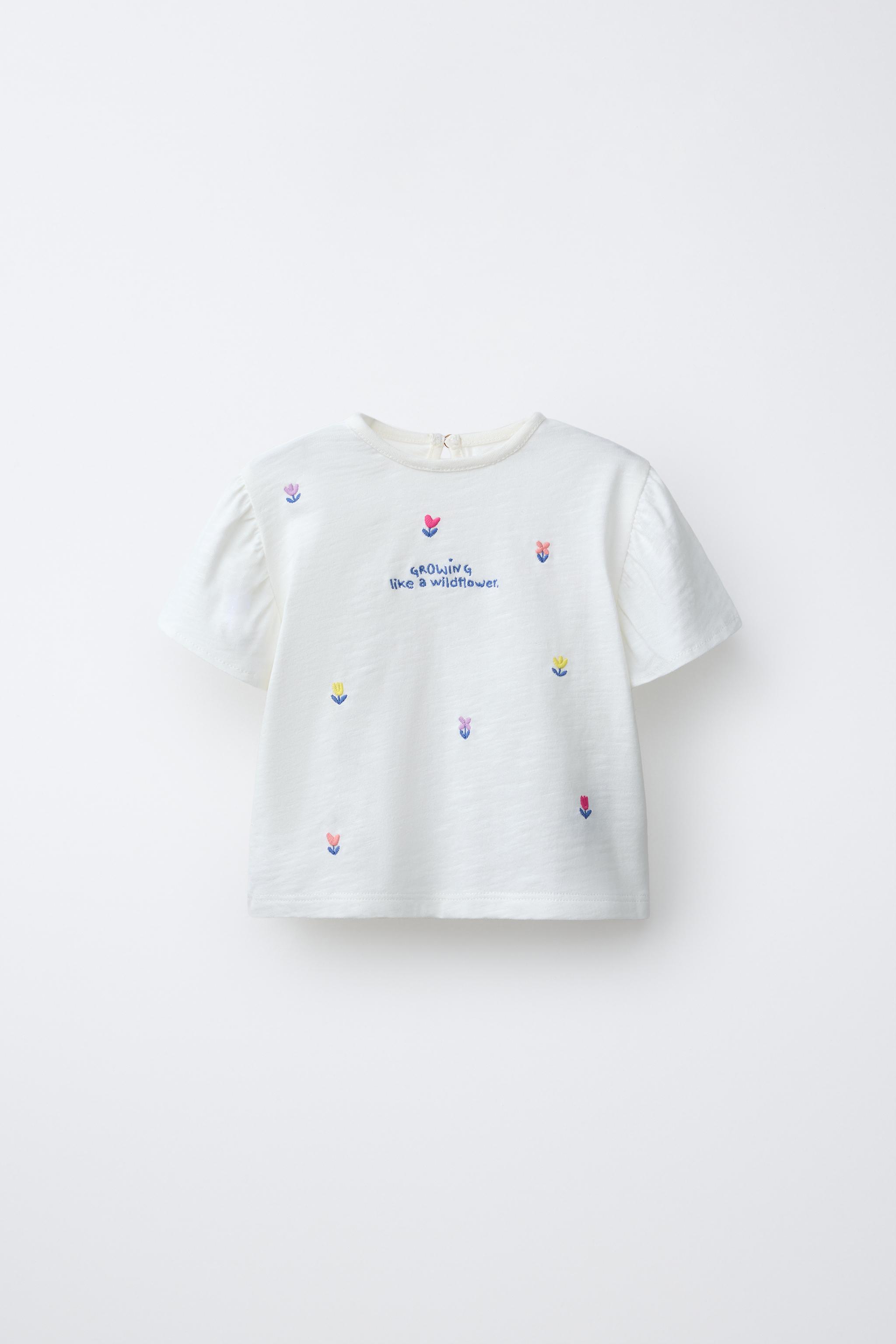 EMBROIDERED FLORAL T-SHIRT